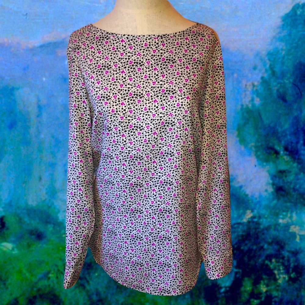 Ann Taylor leopard print blouse